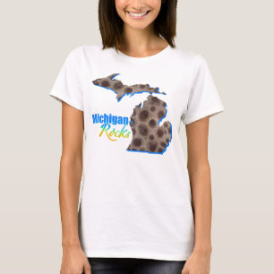 Michigan rocks Petoskey stone pattern T-Shirt