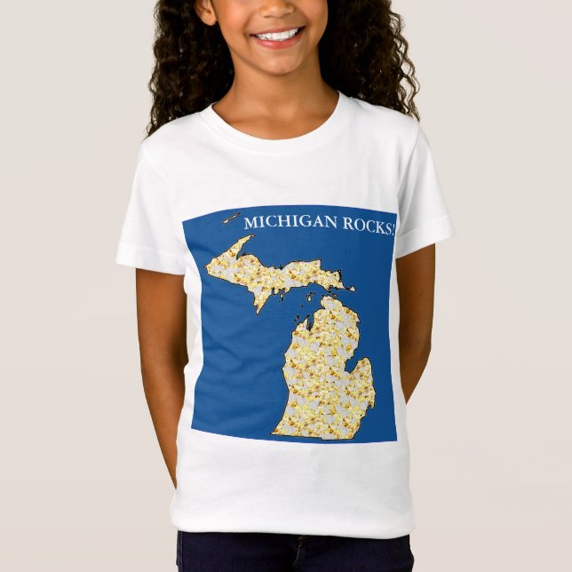 MICHIGAN ROCKS! T-Shirt (Front)