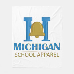 Michigan School Apparel Fleece Blanket