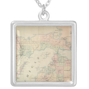 Michigan Silver Plated Necklace