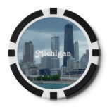 Michigan Skyline Poker Chips