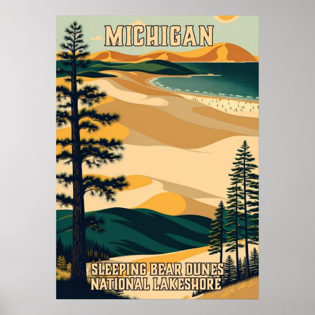 Michigan Sleeping Bear Dunes National Lakeshore 01 Poster (Front)