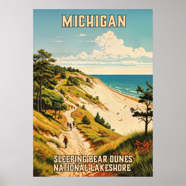 Michigan Sleeping Bear Dunes National Lakeshore 03 Poster (Front)