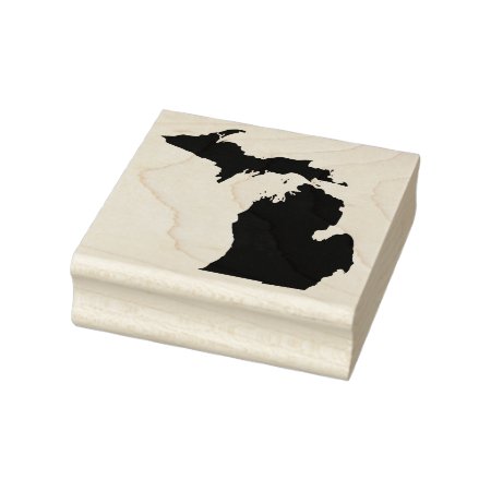 Michigan Solid Rubber Art Stamp