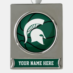 Michigan State® Basketball Personalized Ornament