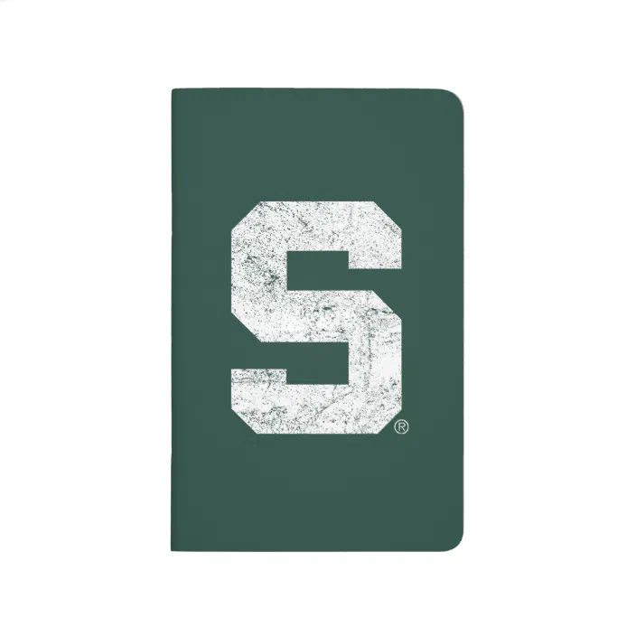 Michigan State Block S Distressed Journal Zazzle Com