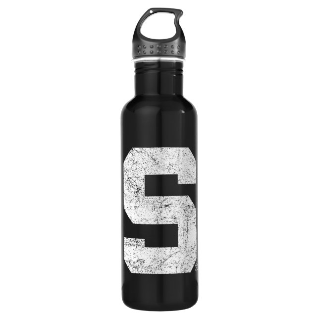 Michigan State Block S Distressed Stainless Steel Water Bottle (Front)