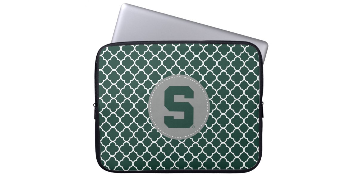 Michigan State Block S Laptop Sleeve Zazzle Com