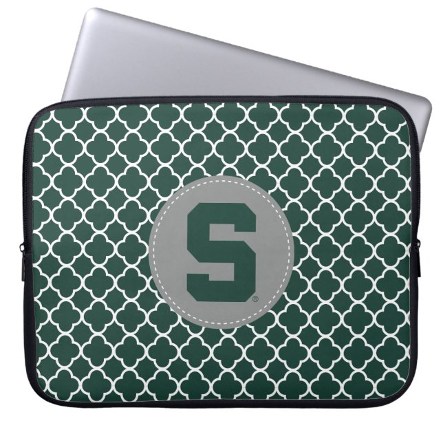Michigan State Block S Laptop Sleeve (Front)