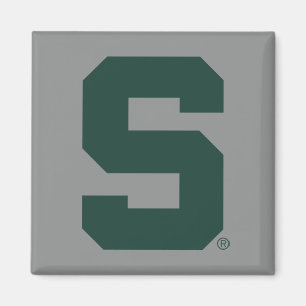 Michigan State Block S Magnet