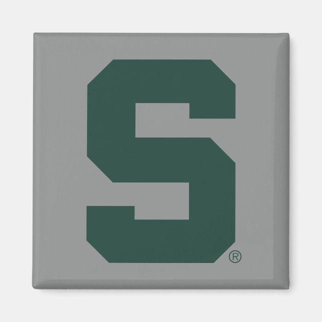 Michigan State Block S Magnet (Front)