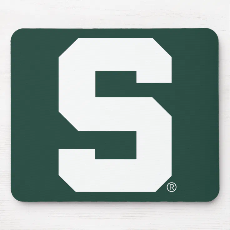 Michigan State Block S Mouse Pad Zazzle