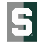 Michigan State Block S Distressed Binder Zazzle Com