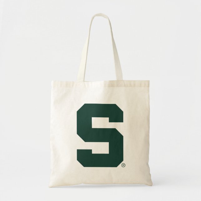 Michigan State Block S Tote Bag (Front)