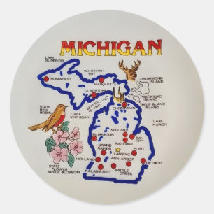 Michigan State Classic Round Sticker