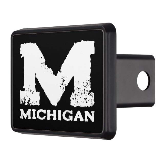 Michigan State custom trailer hitch cover for car (Left)