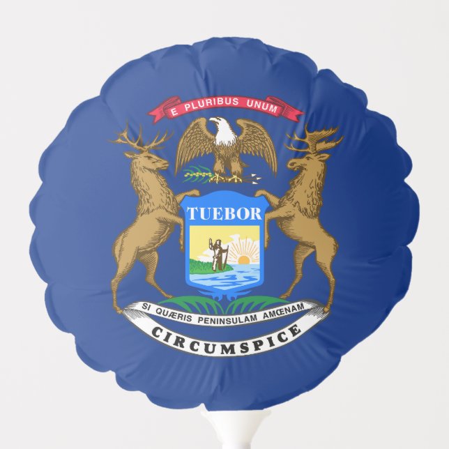 Michigan State Flag Balloon (Front)