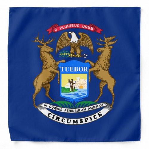 Michigan State Flag Bandana