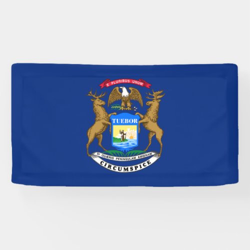 Michigan State Flag Banner