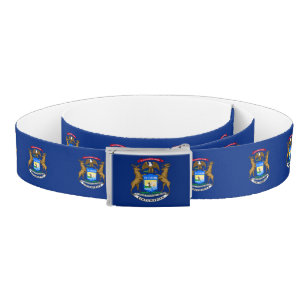 Michigan State Flag Belt