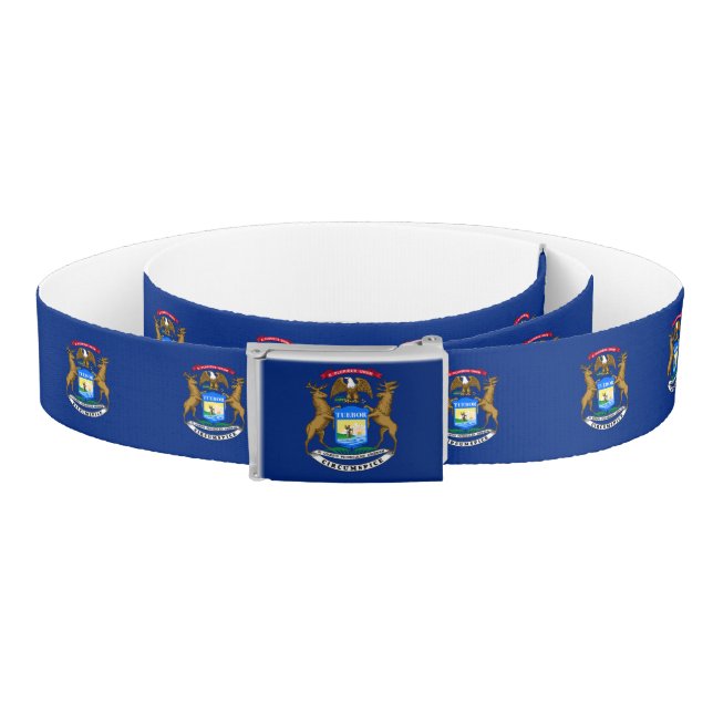 Michigan State Flag Belt (Coil)