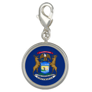 Michigan State Flag Charm