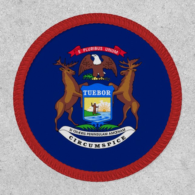Michigan State Flag Circle Patch (Front)