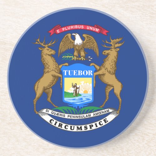 Michigan State Flag Coaster