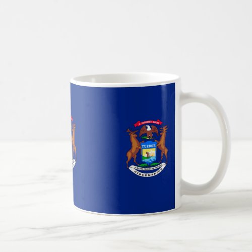 Michigan State Flag Design Coffee Mug