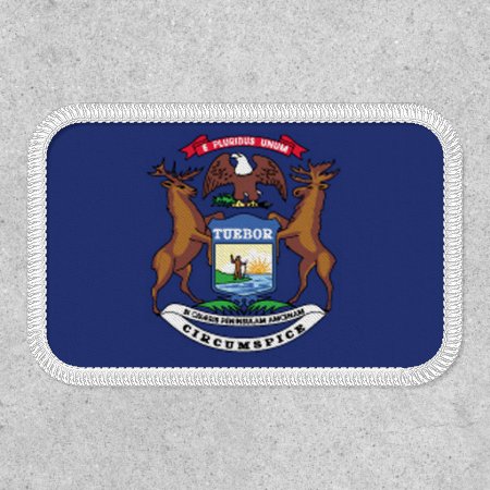 Michigan State Flag Design Patch