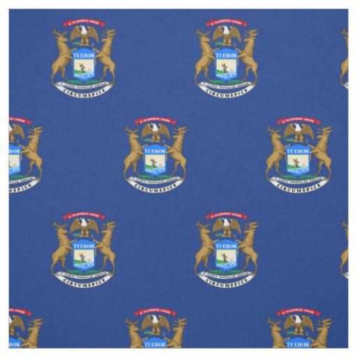 Michigan State Flag Fabric