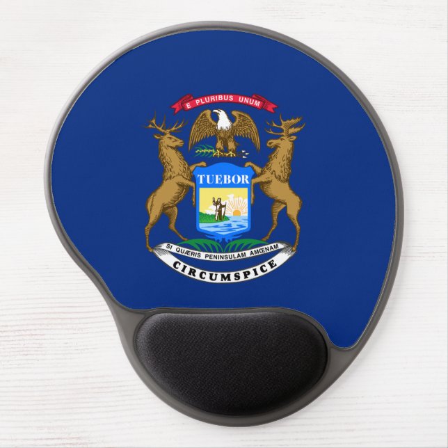 Michigan State Flag Gel Mouse Pad (Front)