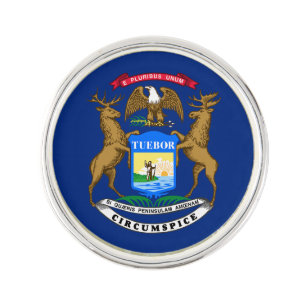 Michigan State Flag Lapel Pin