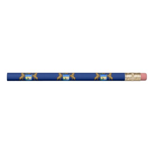 Michigan State Flag Pencil