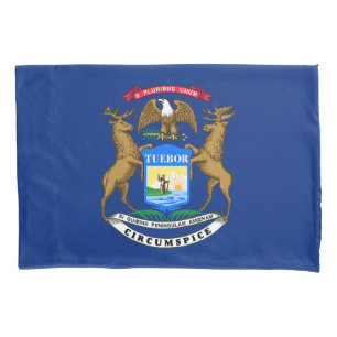 Michigan State Flag Pillow Case