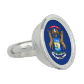 Michigan State Flag Ring (Side)