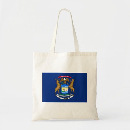 Michigan State Flag Tote Bag