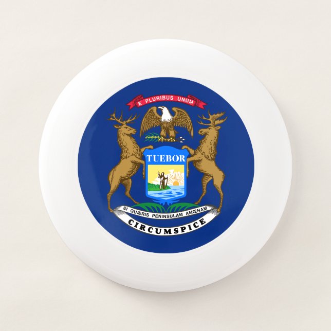 Michigan State Flag Wham-O Frisbee (Front)