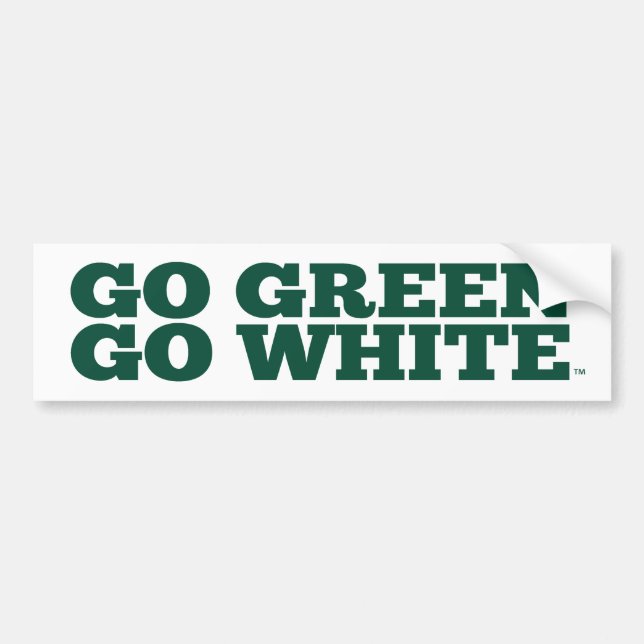 Michigan State® Go Green Go White™ Bumper Sticker (Front)