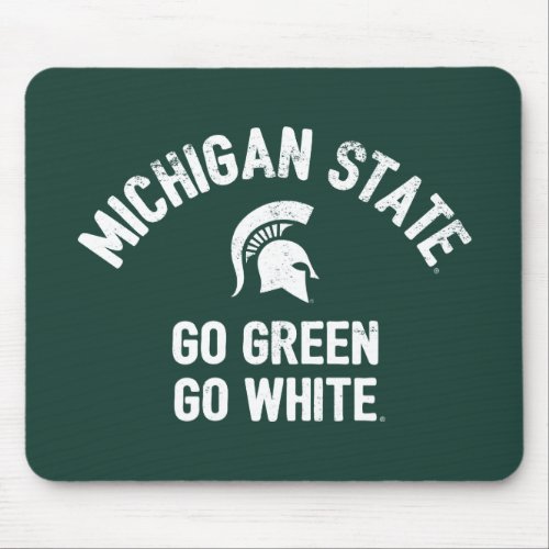Michigan State  Go Green Go White Mouse Pad