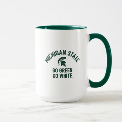 Michigan State  Go Green Go White Mug