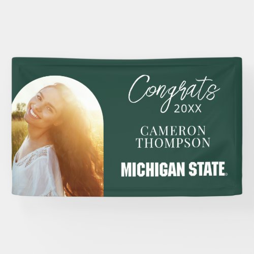 Michigan State Graduate  Photo Arch Banner