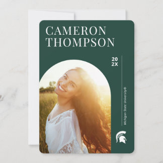 Michigan State Graduate | Photo Arch Invitation