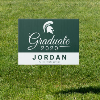 Michigan State Graduation Class of 2020 Sign