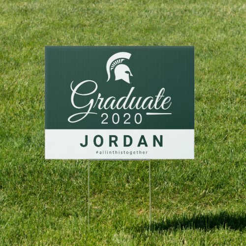 Michigan State Graduation Class of 2020 Sign