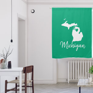Michigan State Map Blackout Curtains