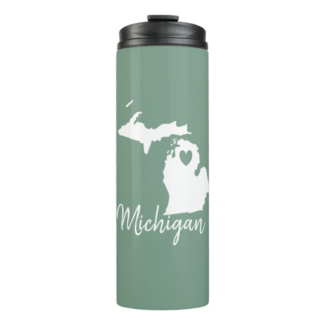 Michigan State Map    Thermal Tumbler (Front)