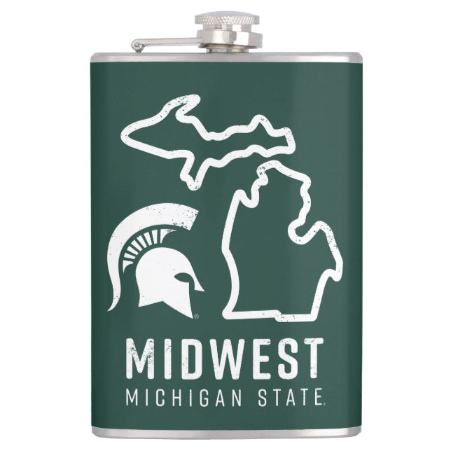 Michigan State | Midwest Flask (Front)