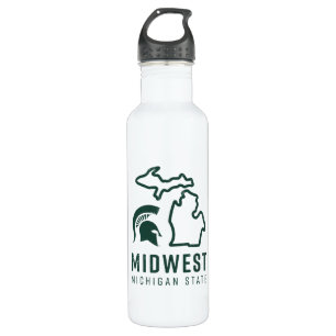 Michigan State   Midwest Stainless Steel Water Bottle