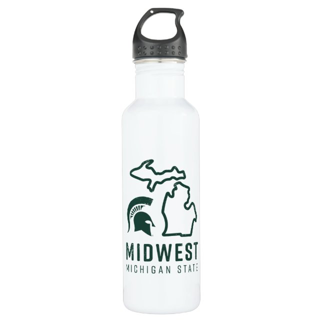 Michigan State | Midwest Stainless Steel Water Bottle (Front)